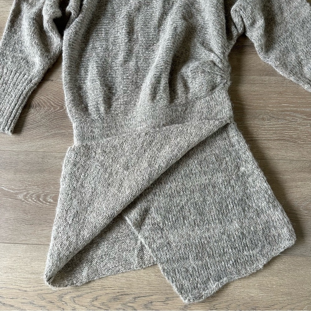 Nwot New Ayni Lupuna Asymmetrical Alpaca Sweater Dress Sz M Made In Peru — image 5 of 8